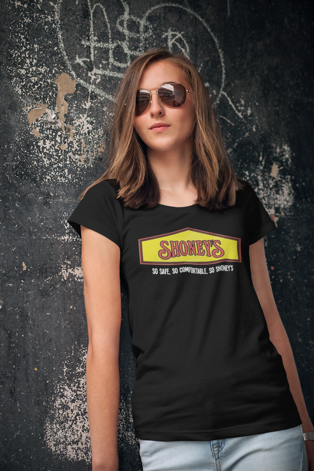 Shoney's T-shirt Cotton Funny TV show Restaurant New gallery
