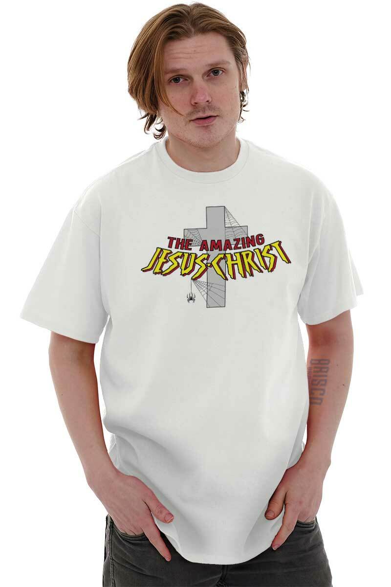 Amazing Jesus Christ Christian Religious Adult Short Sleeve Crewneck Tee gallery