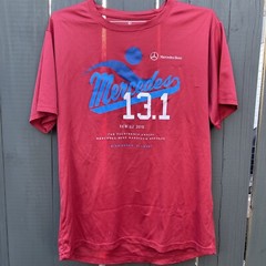 Retro Mercedes Benz Half Marathon Race 2015 T-shirt Mens Large Birmingham AL