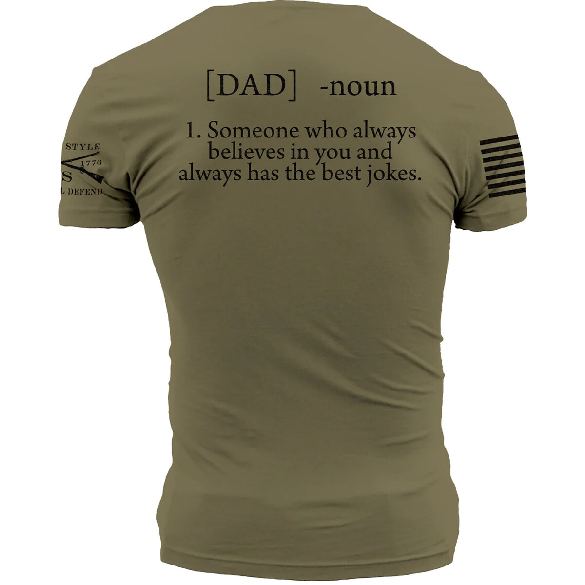 Grunt Style Dad Defined T-Shirt - Military Green/Black gallery