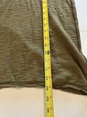 NWT Thomas Payne Mens Sz Medium Henley Sweater Shirt Olive Green 100% Cotton