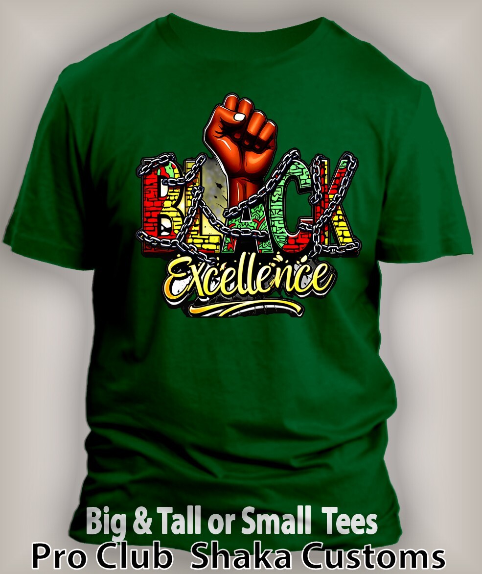 Black Excellence Mens Tee Shirt Graphic Big Tall Sm Black History Junteenth T gallery