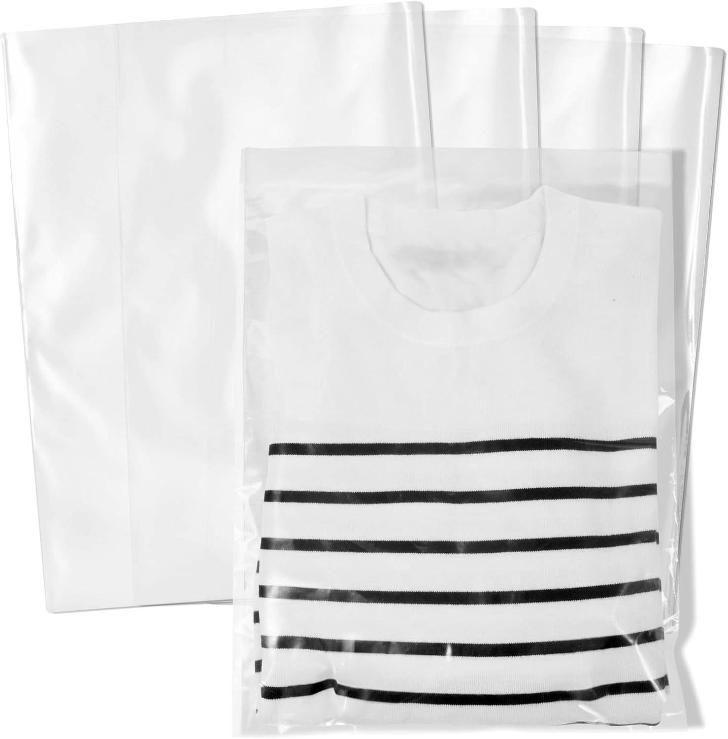 6″ x 9″ 4000 Plastic Bags Clear T-Shirt Flat Open Top Packing Poly Bag 1-Mil