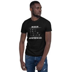God Said Maxwell Equations Light T-shirt Physics Student Teacher Gift Tee
