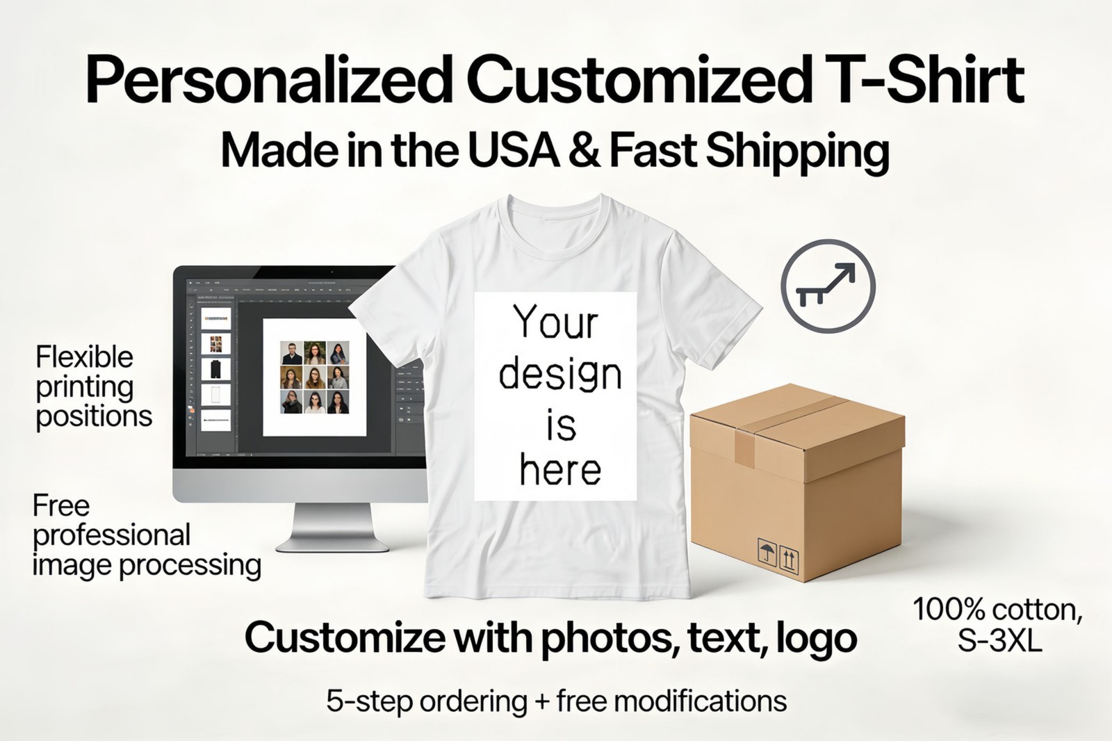 Couple Anniversary Gift Custom Name and Date 100% Cotton T-Shirt gallery