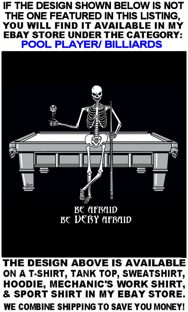 I'm Here to Break Your Balls Skull 9 Ball Skeleton Billiard Pool Player T-shirt gallery