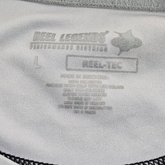 Reel Legends Reel Tec Gray Short Sleeve Performance T-Shirt Men’s L