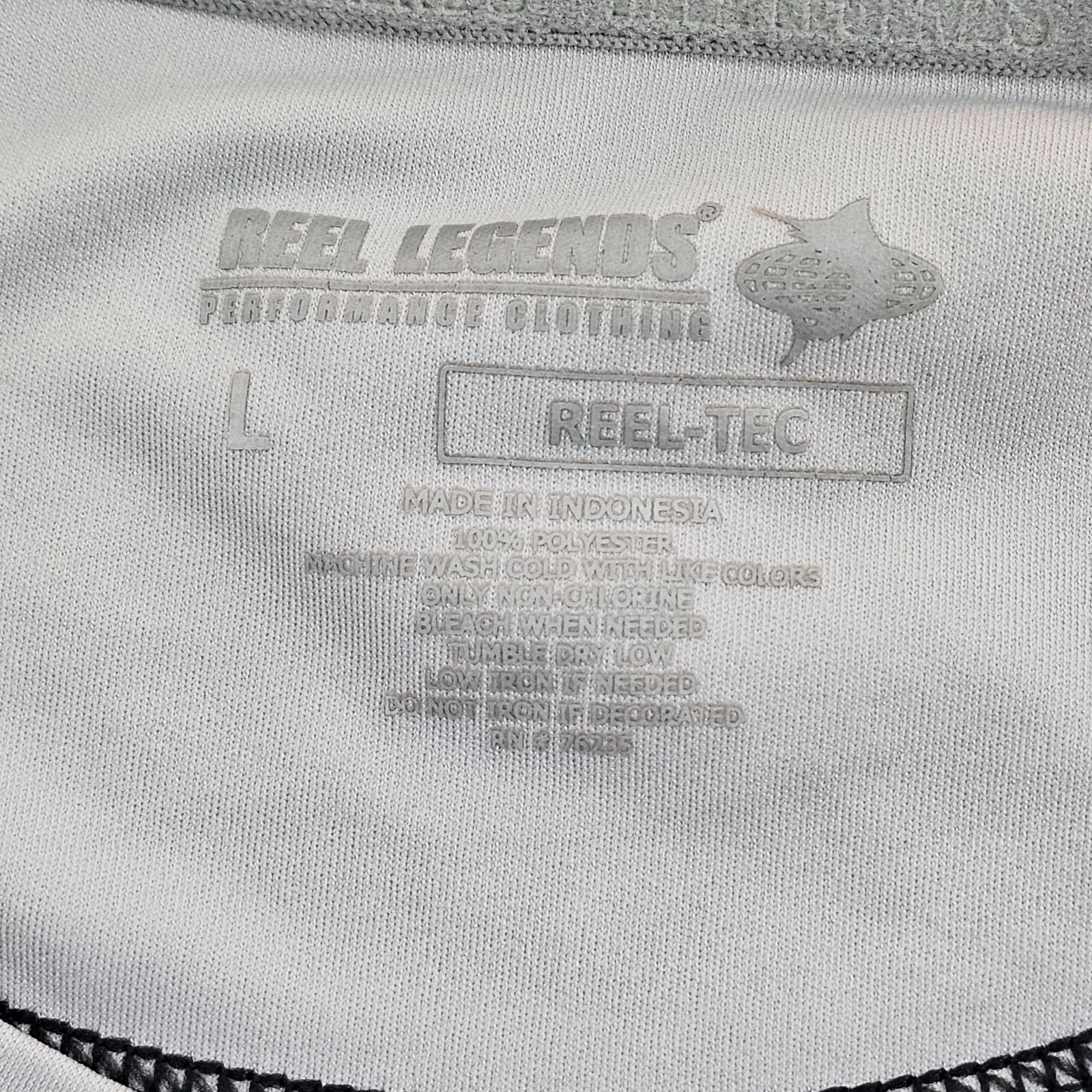 Reel Legends Reel Tec Gray Short Sleeve Performance T-Shirt Men's L gallery