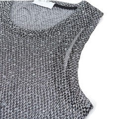 Glitter Sheer See Through Fishnet Tank Top for Men Sexy Mesh Vest Grey