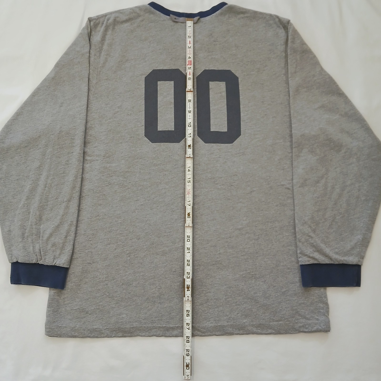 Vintage Nike Reversible Long Sleeve Shirt Mens Large Gray And Blue Heavyweight gallery