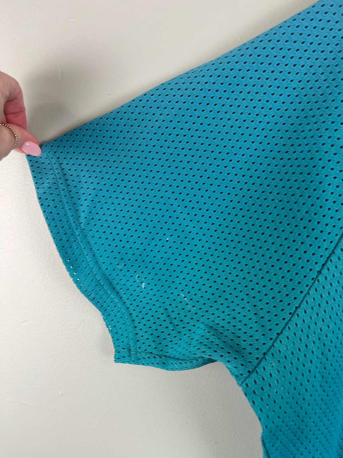CCM Teal Green Short Sleeve Jersey Adult XL Vintage Light Marks Blank 90s Unique gallery