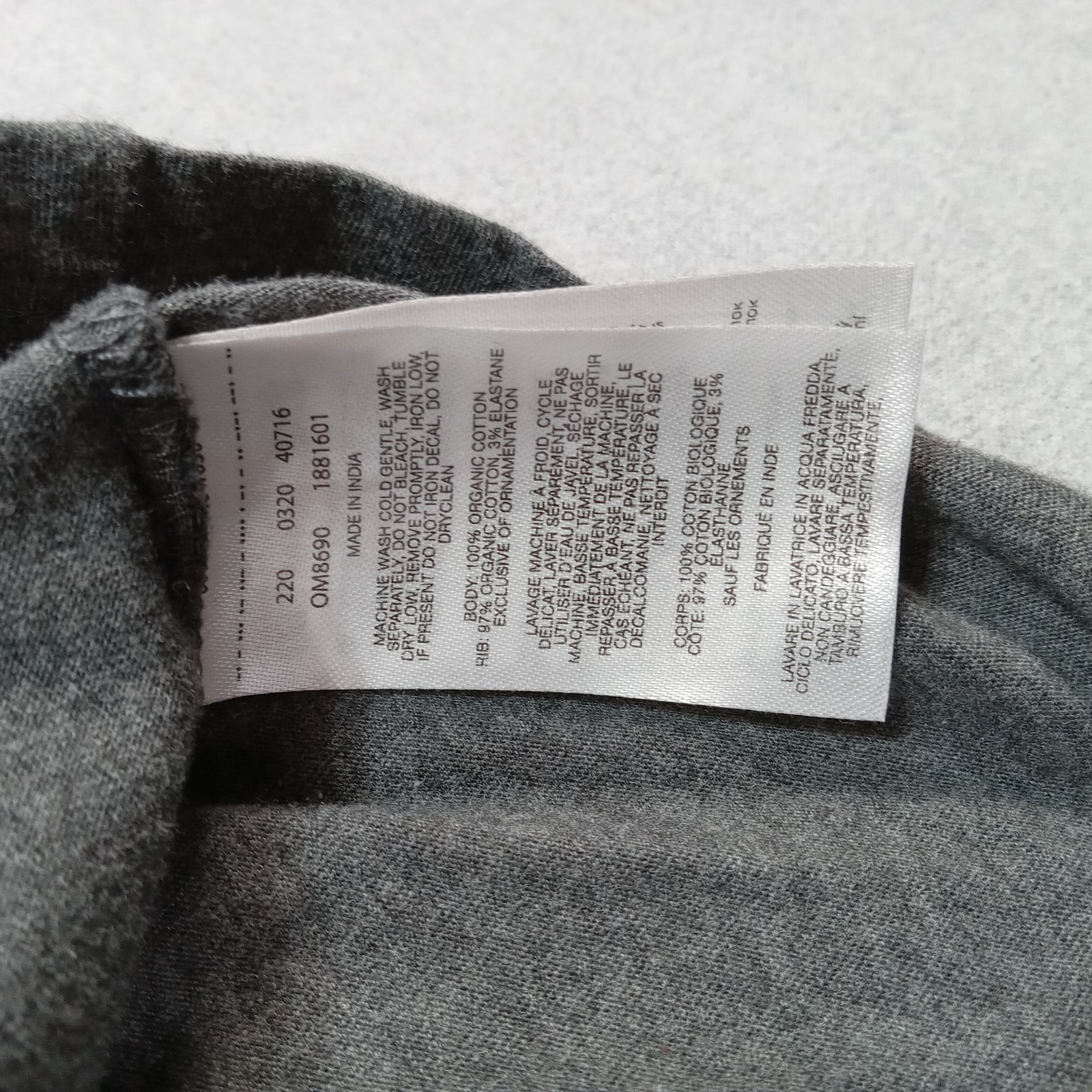 Mountain Hardwear Gray Long Sleeve Performance Shirt Organic Cotton Blend L gallery