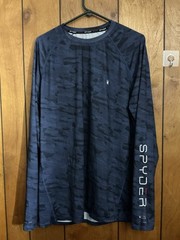 Spider Swim rash guard Mans Large Long Sleeve Shirt