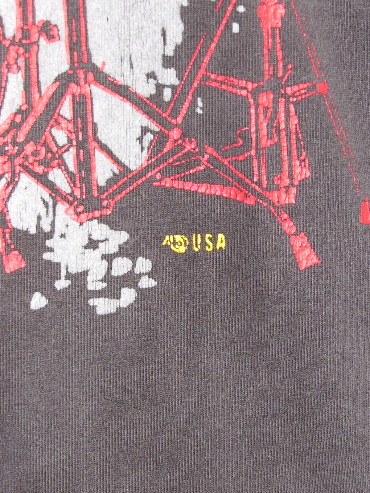 90s Vintage Jerzees Red Drumset Black Short Sleeve T-Shirt Made in the USA gallery