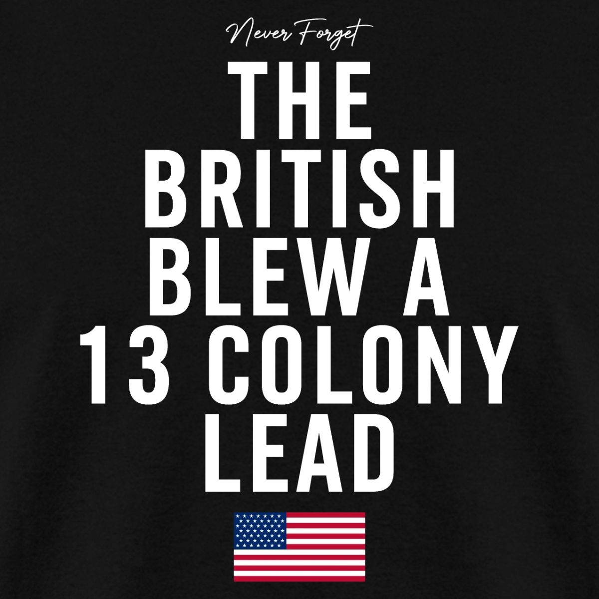 The British Blew A 13 Colony Lead | 4th Of July Men's T-Shirt gallery