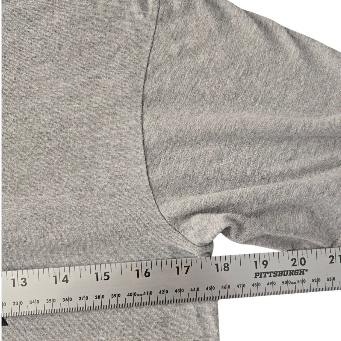 Adidas Heather Gray Badge of Sport Graphic T‑Shirt Athletic Logo Tee Size Small gallery