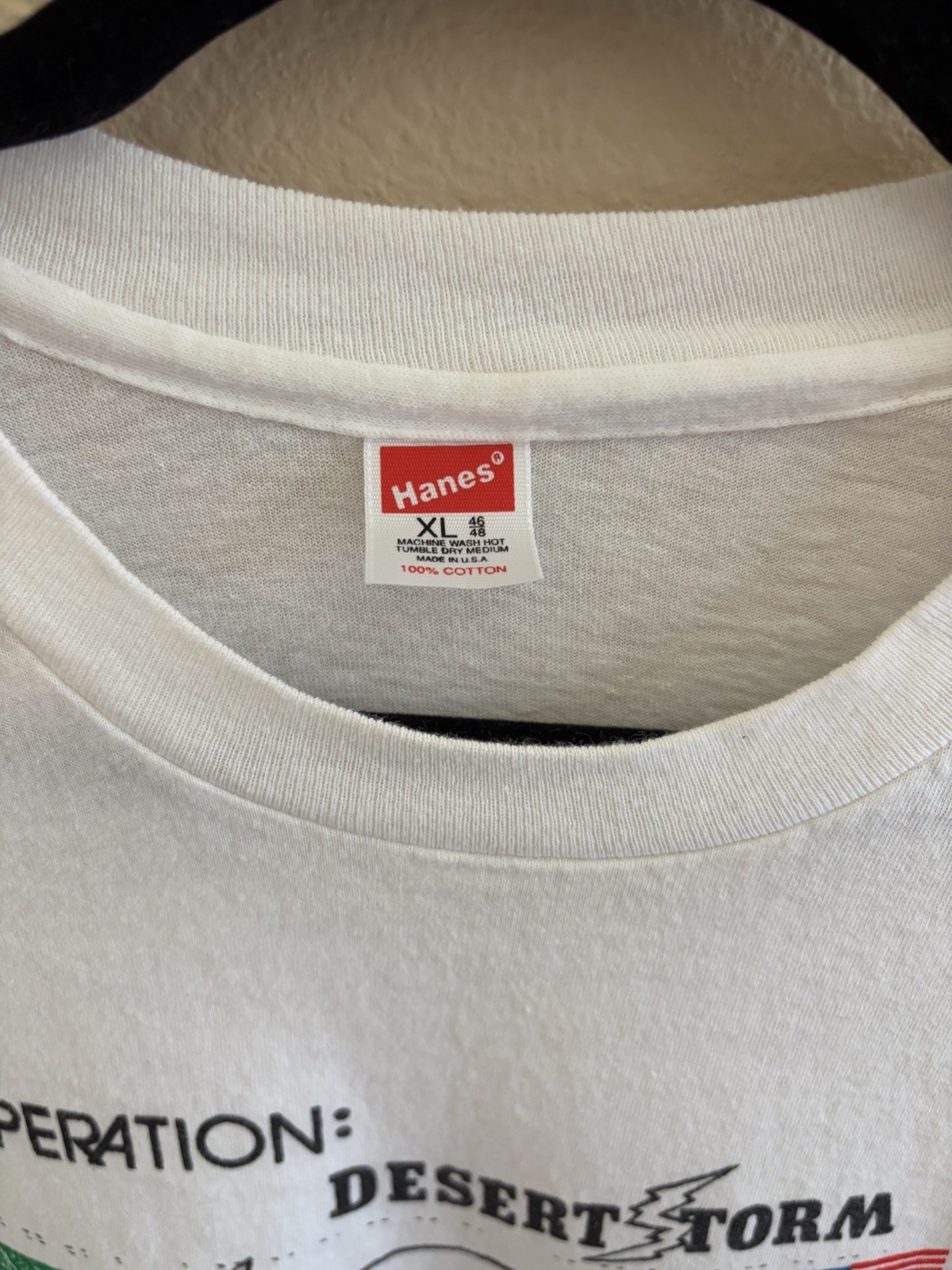 Desert Storm 1991 Letter From Kuwait Military Art Graphic Hanes T-Shirt Men's L gallery