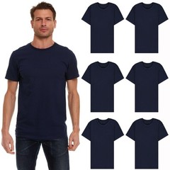 6 Pack BILLIONHATS Men’s Solid Colors Cotton T-Shirts Short Sleeve (XL)