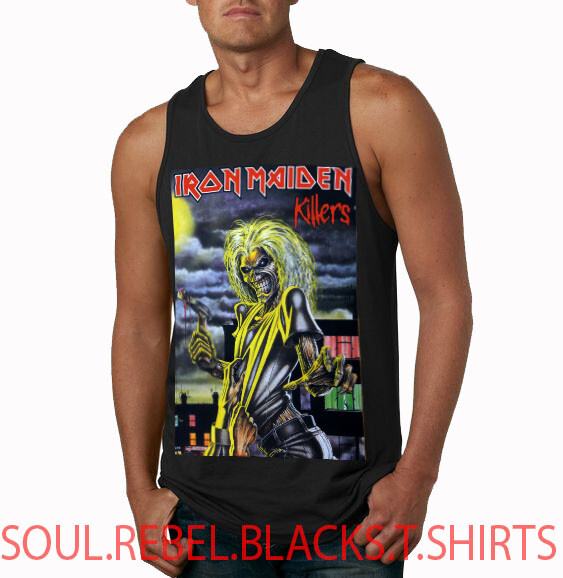 IRON MAIDEN KILLER BLACK TANK TOP HEAVY METAL TRASH PUNK ROCK gallery