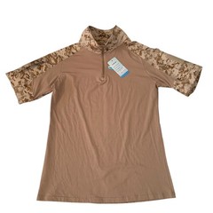 MAGCOMSEN Men’s Size XL Tactical Military 1/4 Zip Short Sleeve T-Shirt New