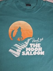 Vintage 90s Single-Stitch Covington Landing The Moon Saloon Tshirt Adult XL