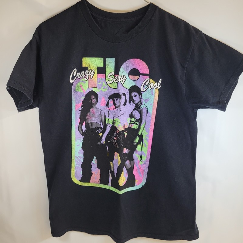 TLC Band Black Cotton T-Shirt Full size S-5XL Unisex NEW RARE! HS177