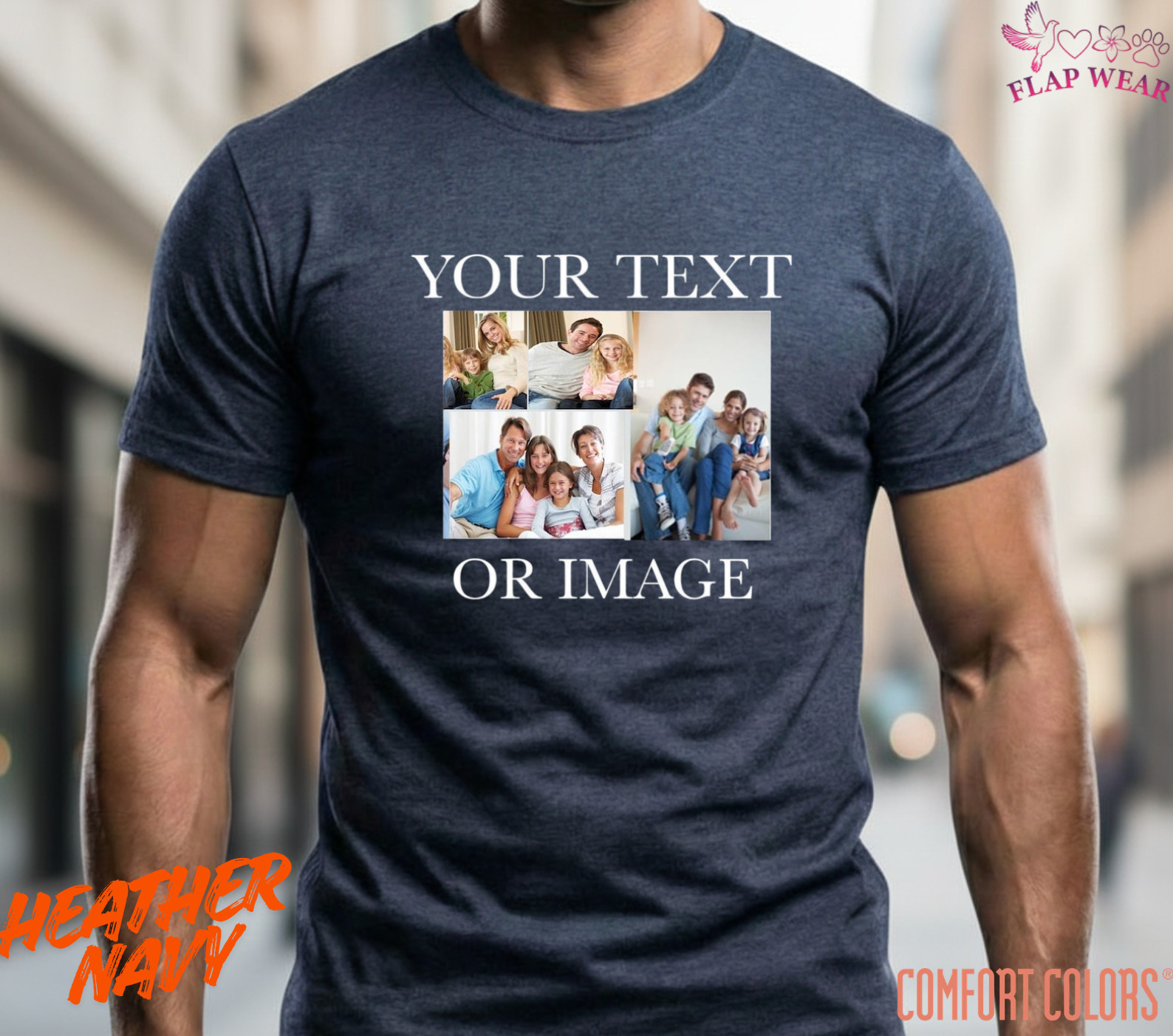 Unisex Photo Text Personalized T-Shirt ,Mens T shirt,Women T shirt,Vintage Gift gallery