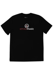 ETHIKA MUSIC LOGO – BLACK MENS GRAPHIC TEE