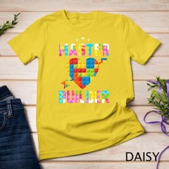 Cool Master Builder Funny Building Blocks Gift T-Shirt Unisex T-shirt