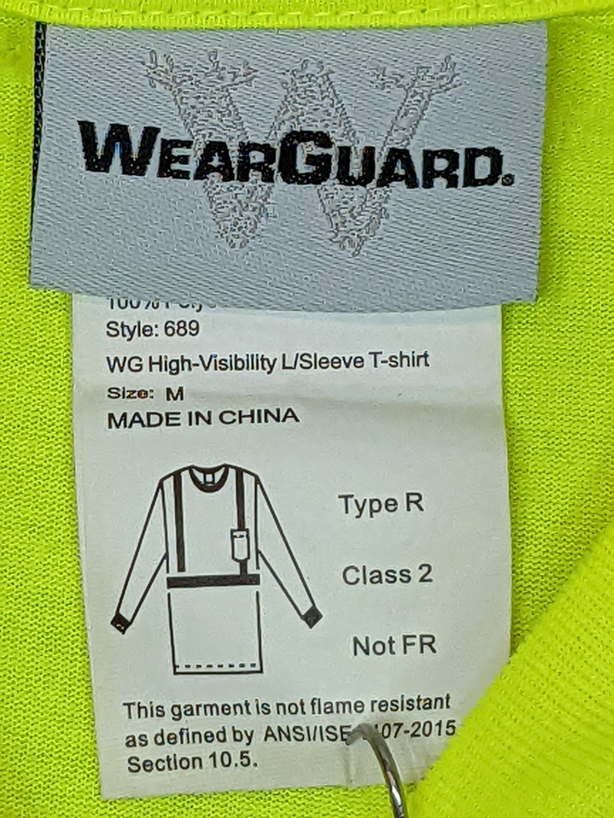 Pepsi Wearguard Aramark Reflective Shirt Safety Workwear Long Sleeve Neon Medium gallery