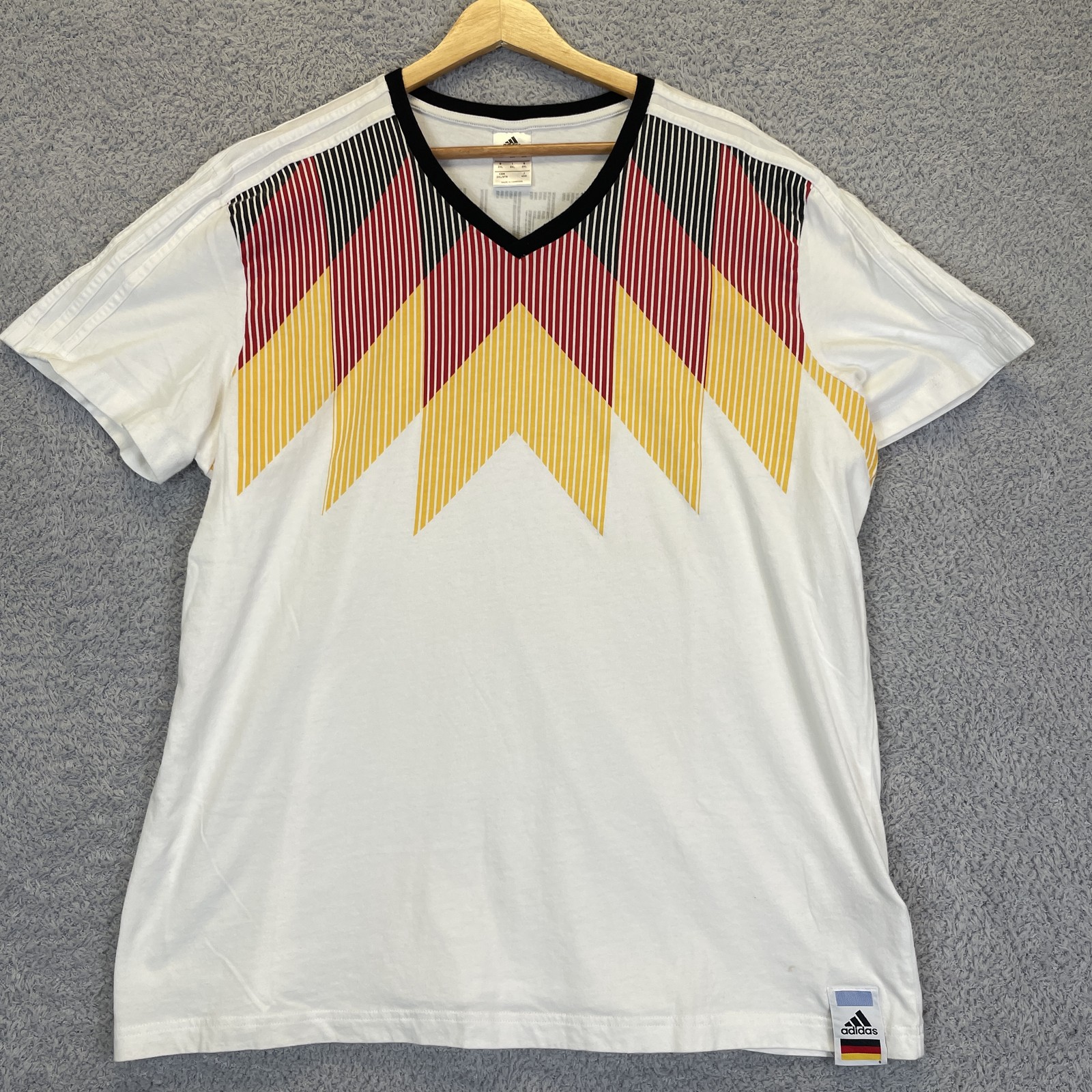 adidas GERMANY WORLD CUP Country Soccer Shirt Men's 2XL Short Sleeve gallery