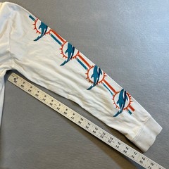 NFL Men’s Miami Dolphins Team Apparel Multicolor Long Sleeve Tee Shirt Size S