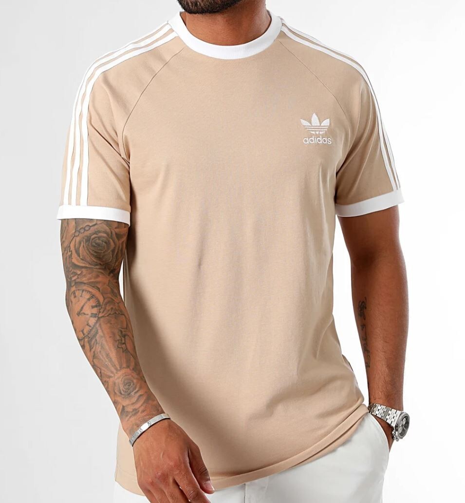 NEW MENS ADIDAS ORIGINALS CALIFORNIA 3 STRIPES TREFOIL SHIRT ~SIZE XL #IZ2366 gallery