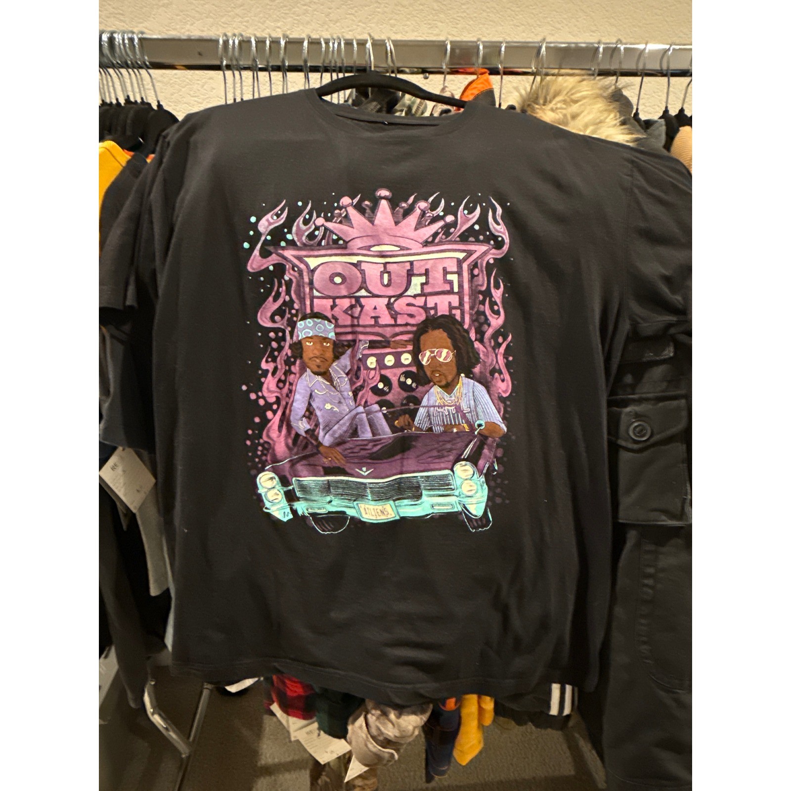 OutKast ATLiens Graphic T-Shirt Mens XL Black Hip Hop Andre 3000 Big Boi Tee gallery