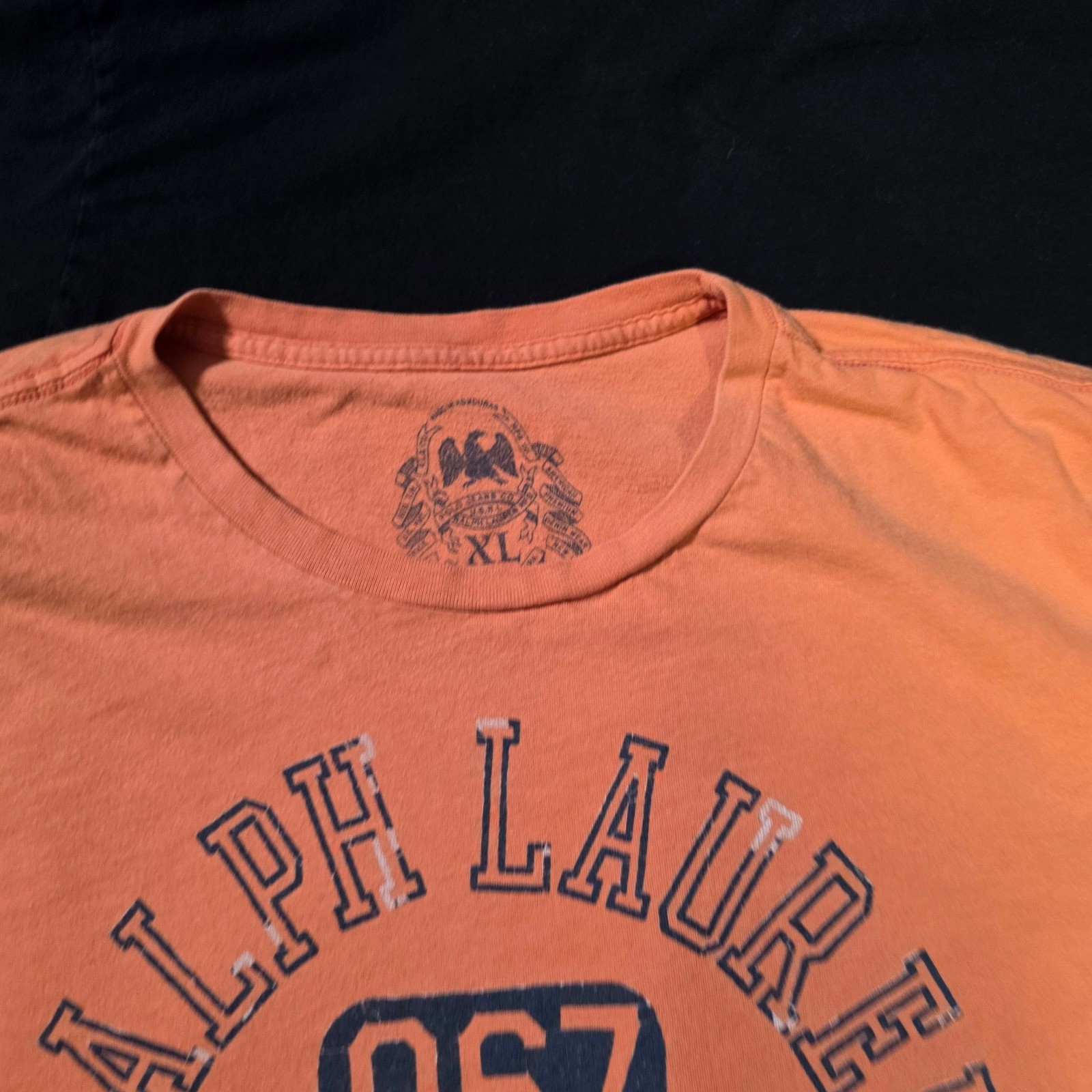 Ralph Lauren Mens XL x1 XXL T-Shirt Bundle Black Grey Green Orange Graphic Pony gallery