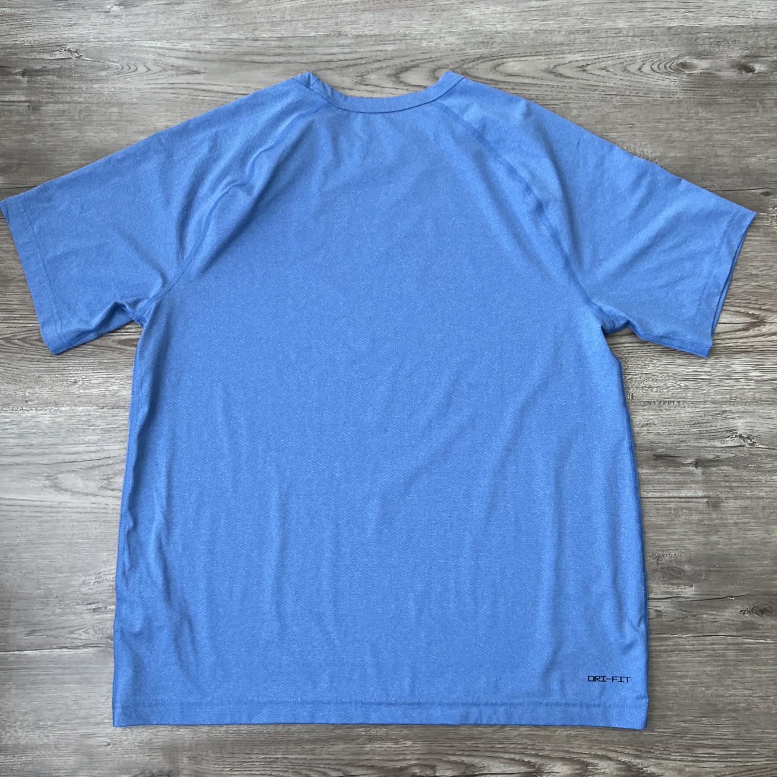 Nike Dri FIT Training T Shirt Mens M Blue Raglan Sleeve Performance Stretch gallery