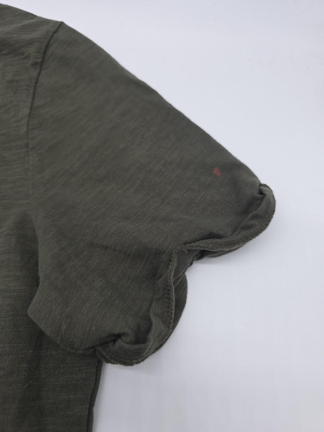 Express T-Shirt Men L Green Pocket Solid Cotton Tee. #46148 gallery