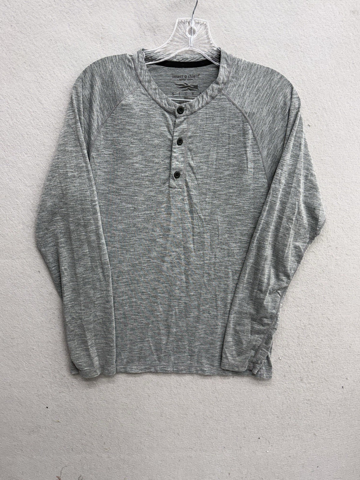 Sitka Gear Hanger Henley Mens Small S Gray Insect Shield Utility Outdoors gallery