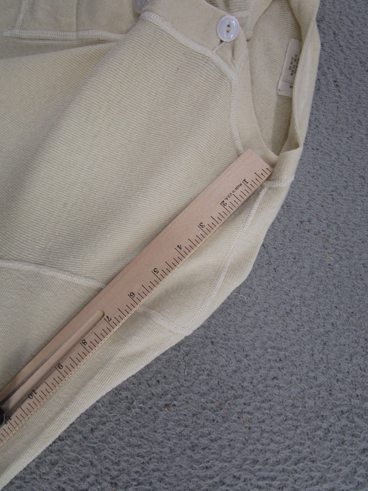 Men’s Military Shirt Henley Cold Weather Type 1 Wool Blend Undershirt SZ M Read gallery