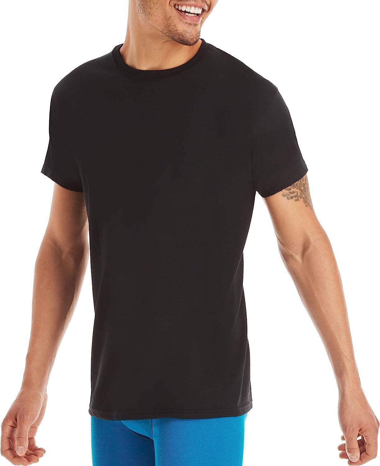 Hanes Men's Moisture-Wicking Cotton with Odor Control Undershirts gallery