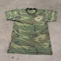 Vintage US Airforce Camo Shirt Medium Rothco 321st Training Squadron Grunge Thin