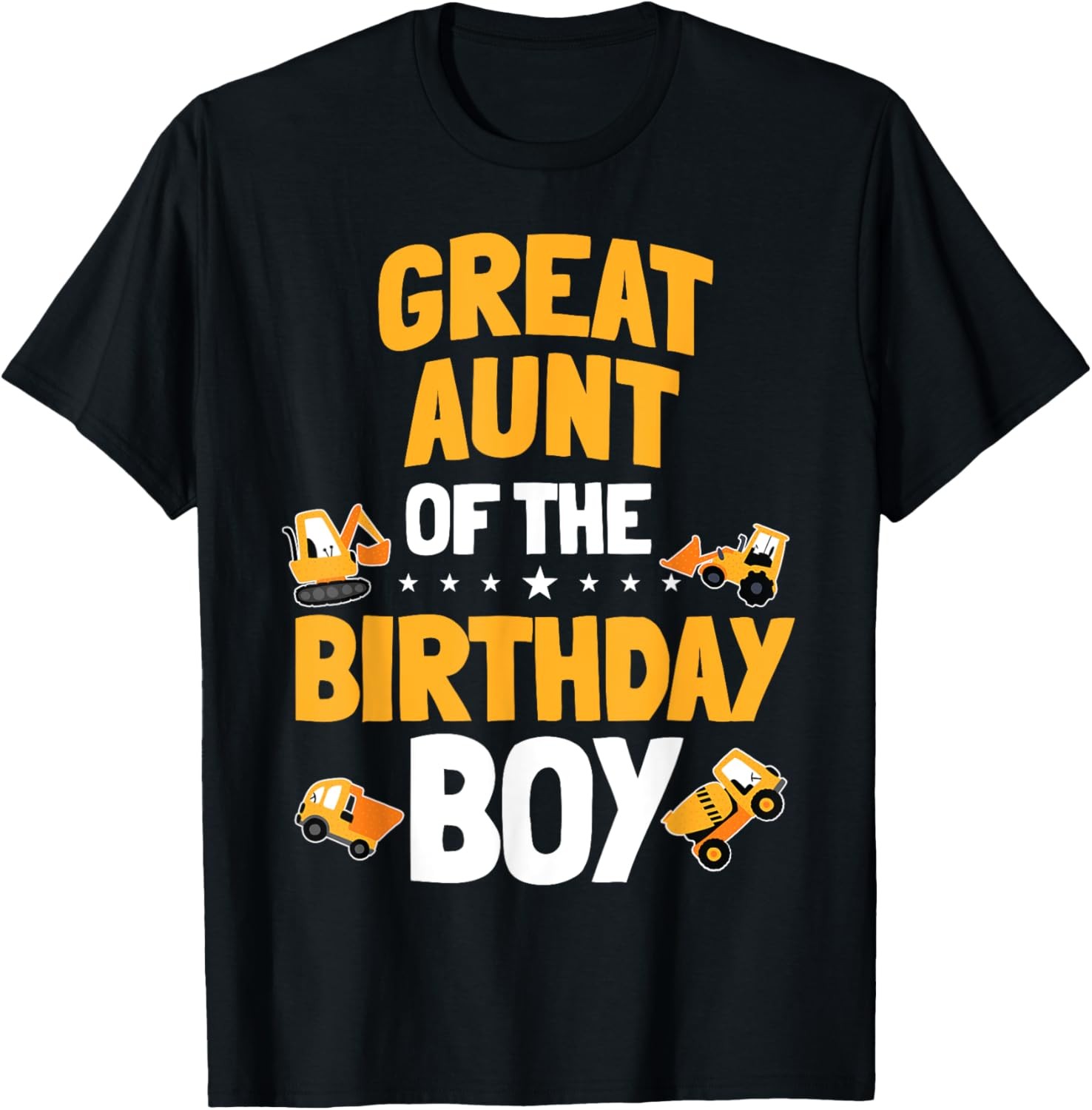 Great Aunt of the Birthday Boy Construction Worker Bday T-Shirt gallery