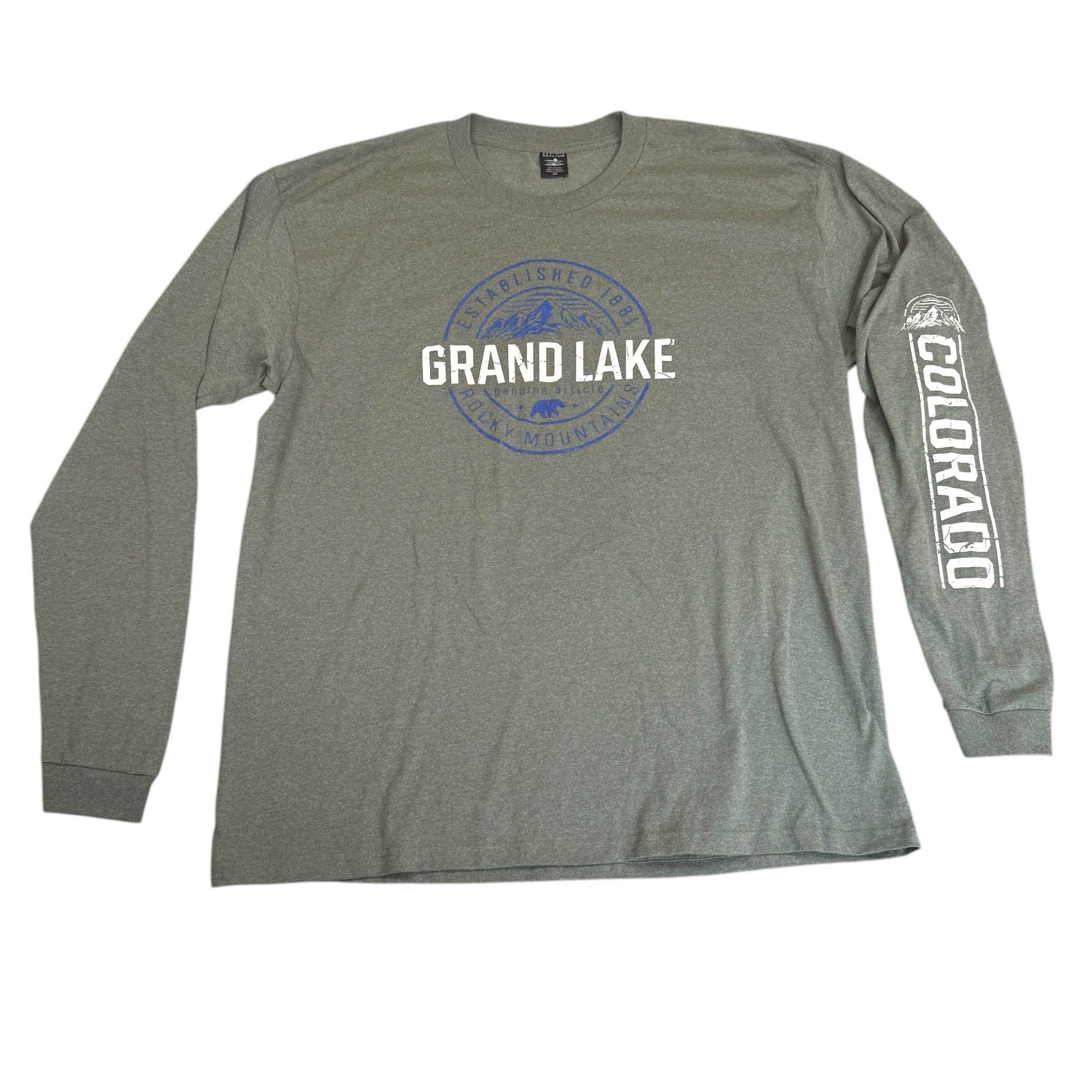 Prairie Mountain Grand Lake Colorado Long Sleeve Shirt XXL Rocky Mountains