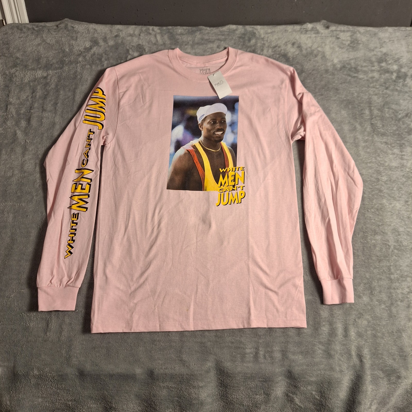 Retro 2019 20th Century Fox Size Medium “White Men Cant Jump” Long Sleeve Tee