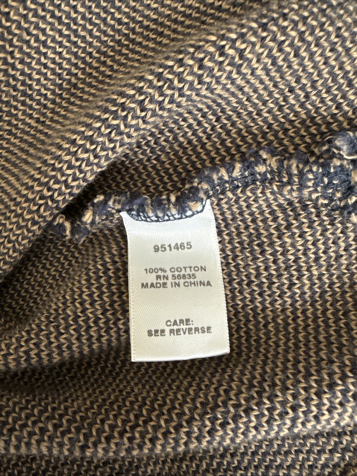 Cabela’s Henley Shirt Blue/Brown Thermal Waffle Knit - Men’s XL gallery
