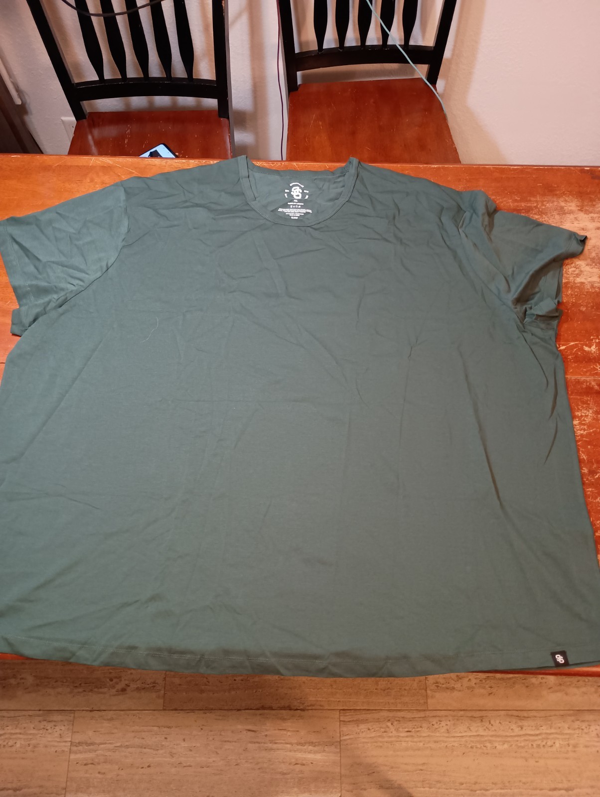STRONGSIZE Big Men's Green Regular Length Short Sleeve Shirt Size 7XL gallery
