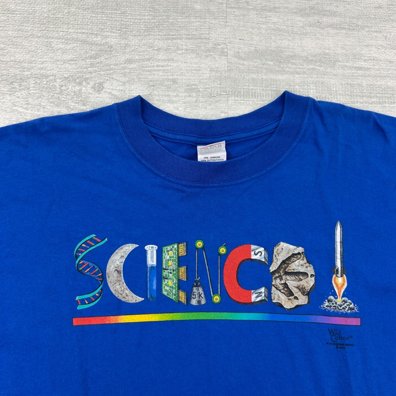 Vintage National Atomic Museum Shirt Size Large Blue Science Magnet gallery