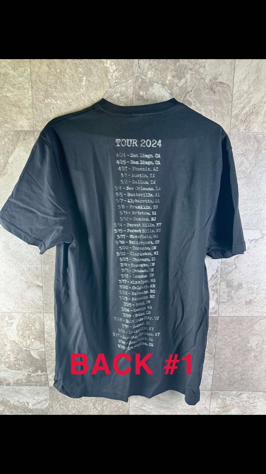 Lot of 5 Neil Young 2024 Crazy Horse Love Earth Tour T-Shirts Official Merch gallery