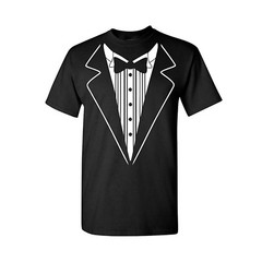 Tuxedo Shirt – Classy Party Bowtie Formal Prom Casual – Adult Unisex T-Shirt