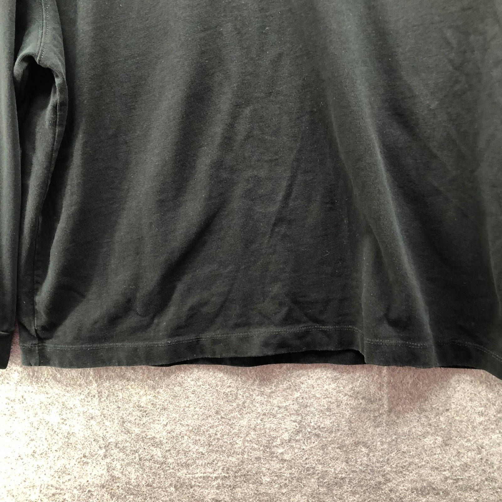 Zara Long Sleeve T Shirt Mens S Crewneck Cotton Cuff Sleeves Solid Basic gallery
